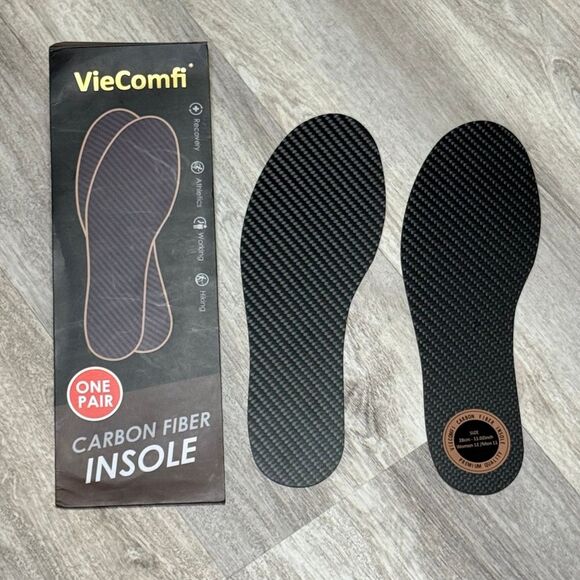 Carbon Fiber Insoles for Pain Relief and Stability in Shoes Unisex 28cm‎